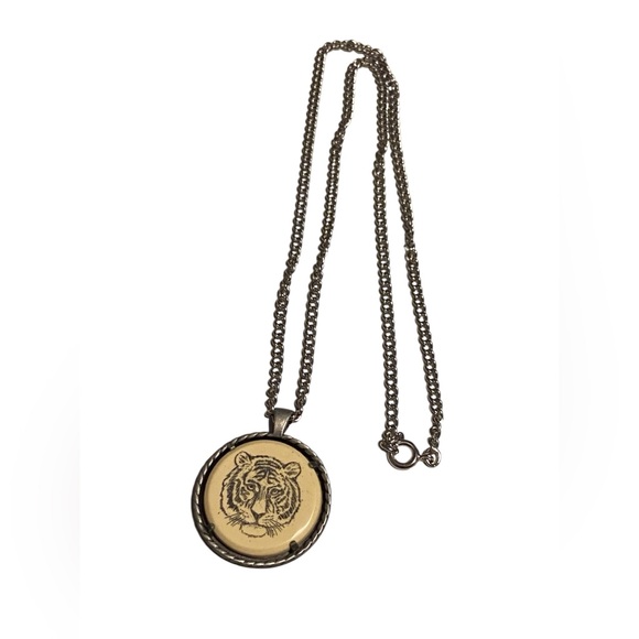 🌹 Vintage Costume Avon Tiger Necklace #6731 - Picture 2 of 8